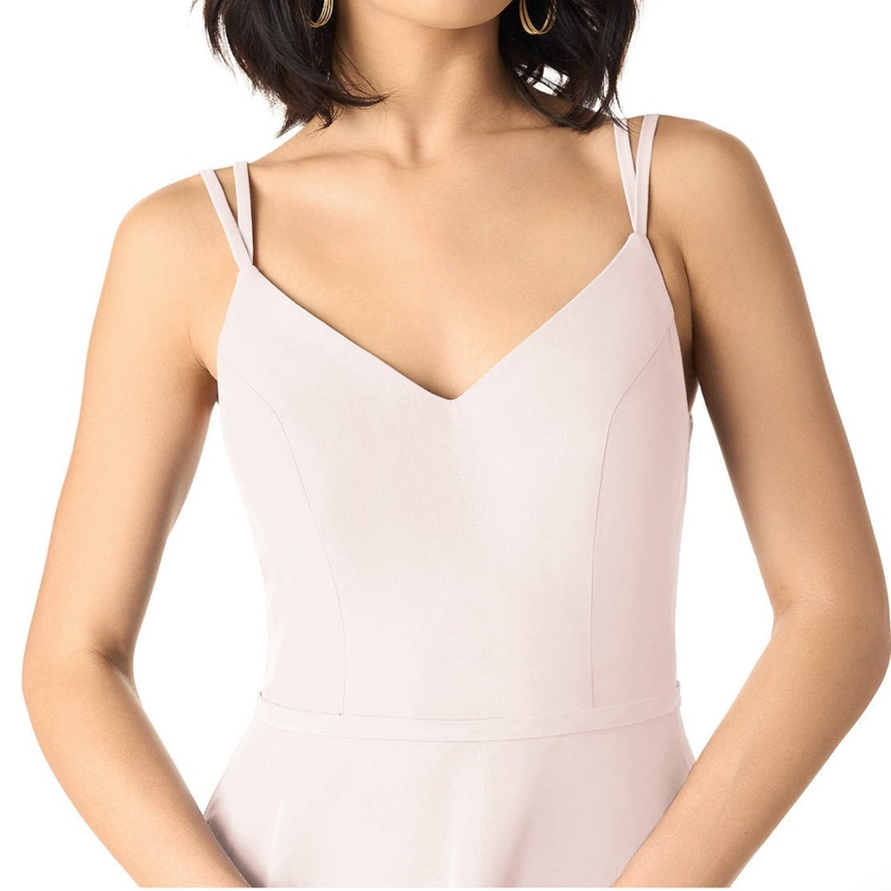 AZAZIE JANINE Rose Petal A-Line V-Neck Chiffon Dress size A2 - Picture 6 of 11